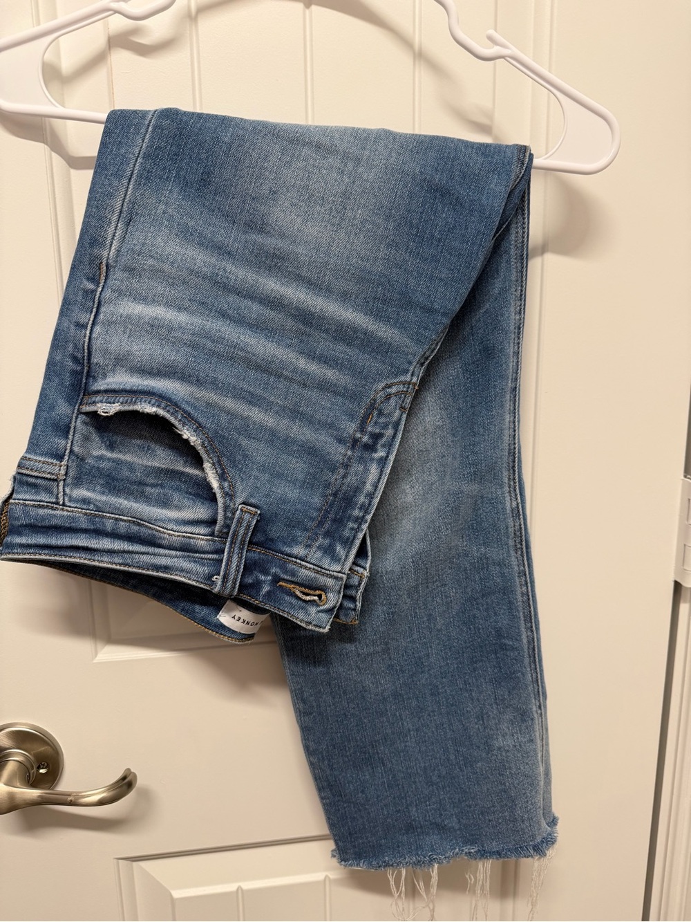 Flying Monkey Light Blue Distressed Straight Jeans - Picture 4 of 4
